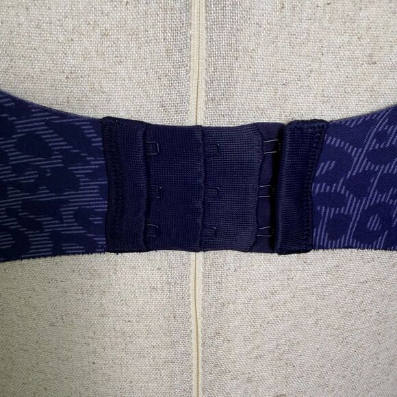 Olga Leopard Animal Print Bra Sz 40DD Purple Underwire No Side Effects 2/$15 - Picture 6 of 13